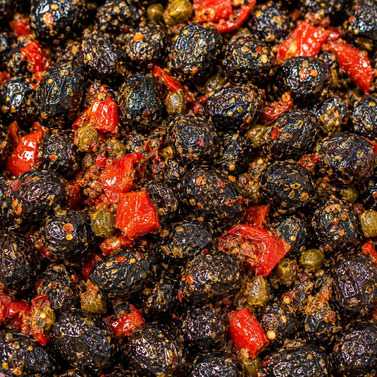 Olives noires à la sicilienne